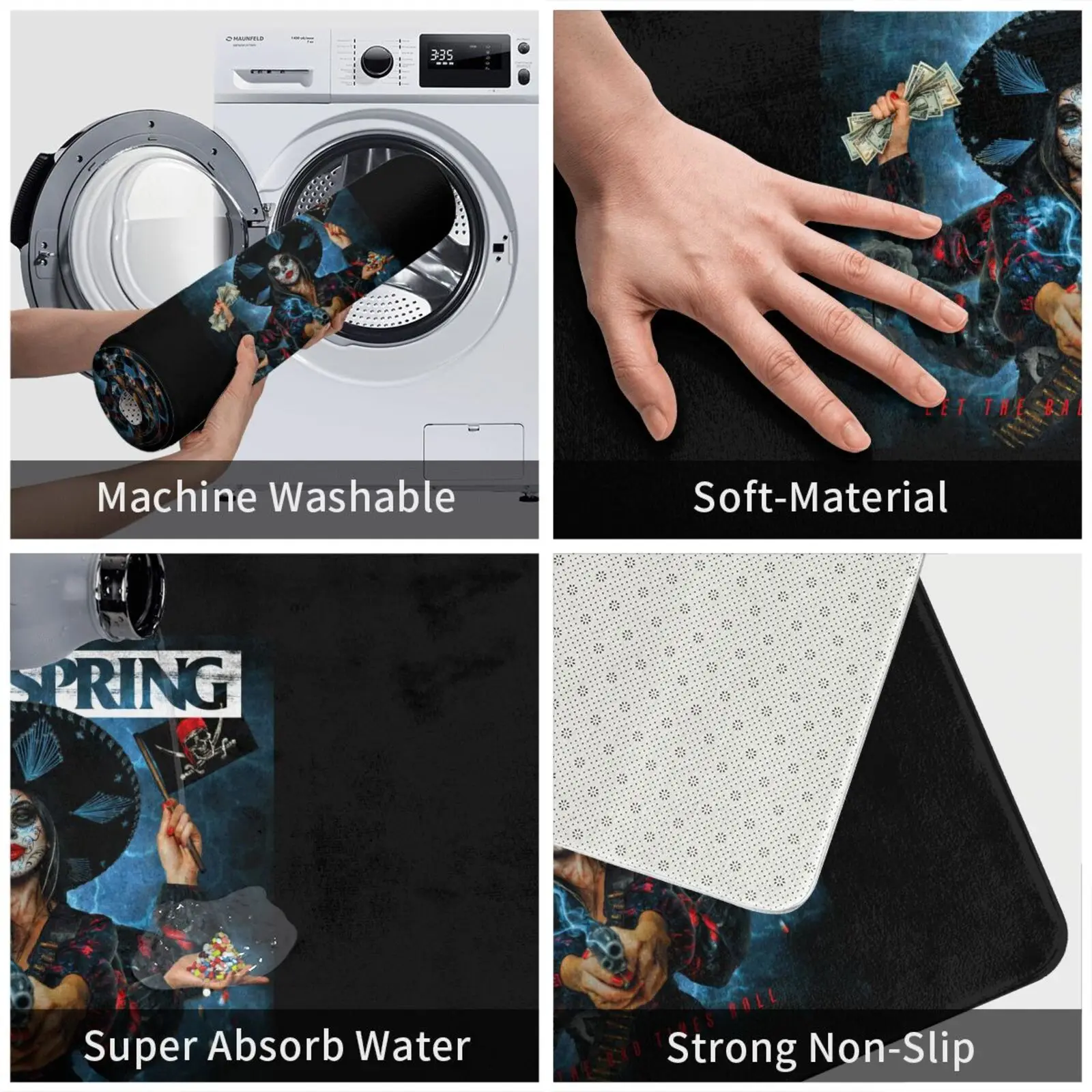 Повязка позволяет плохим временам скатывать коврик ковер домашний повседневный