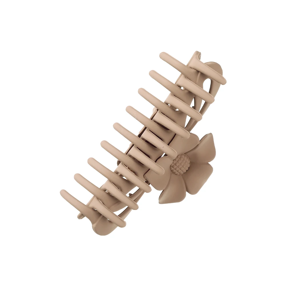 LEVAO корейский модный матовый зажим для волос с большими цветами заколка Краб