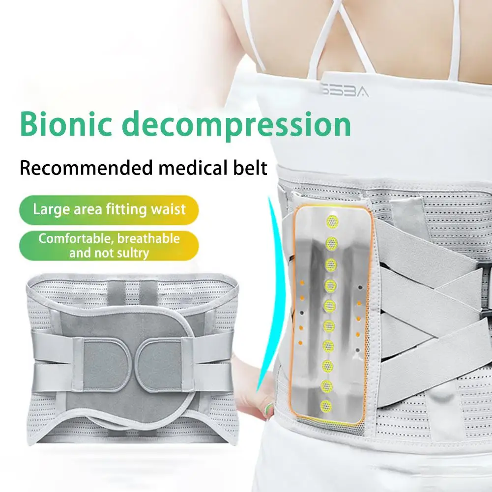 

Breathable Lumbar Women Men Waist Support Belt Widened Steel Plate Adjustable Waist Protector Belt For Women Men