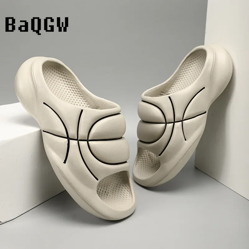 Сандалии мужские для улицы и пляжа дизайнерские шлепанцы мягкая подошва пляжная