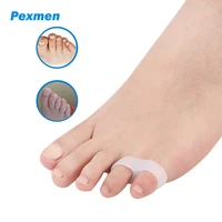pexmen 6pcs gel pinky toe separator little toe spacer for overlapping toe calluses blister relieve foot pain for children