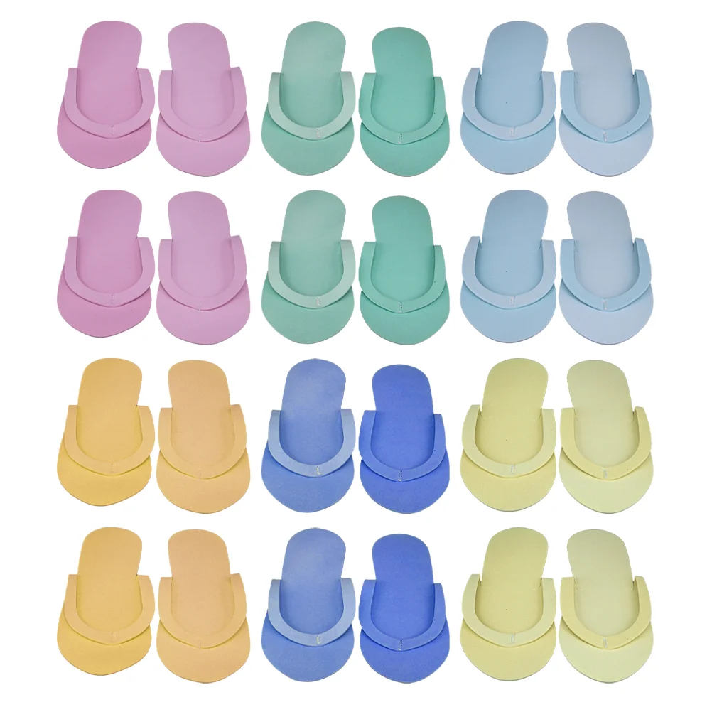 

12 Pair Slippers Environment Fashion Folding EVA Comfortable Slippers for Shop