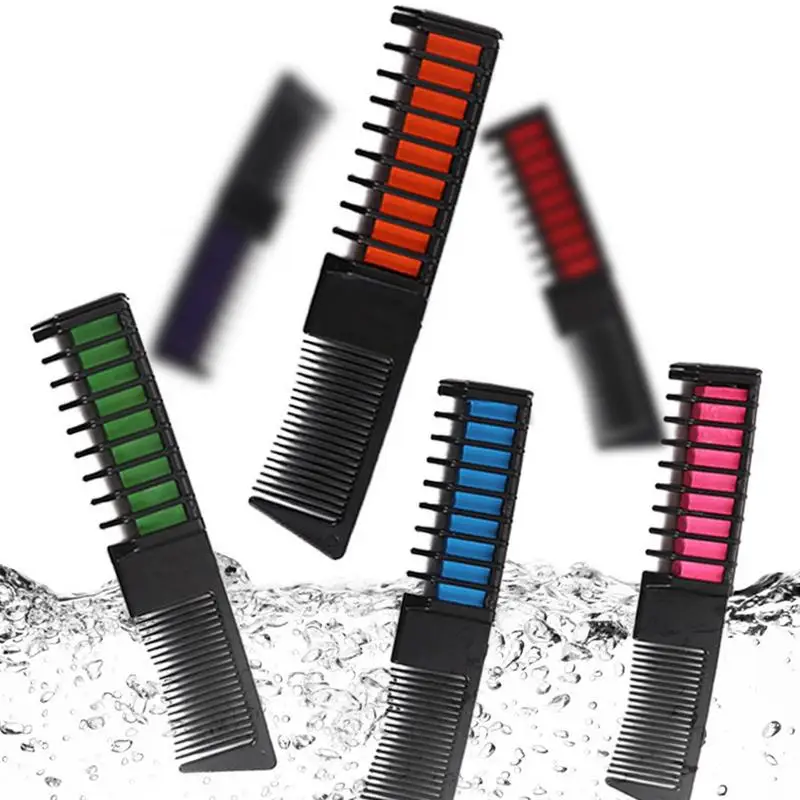 

Мел для волос для девочек, моющийся, временный цвет волос для детей, 6 шт., профессиональный набор мелов для волос на день ребенка, «сделай сам»