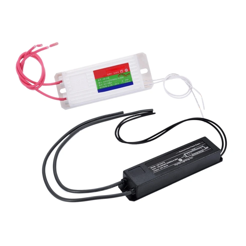 

Неоновый электронный трансформатор, 2 шт., водонепроницаемый неоновый выпрямитель питания, черный и белый