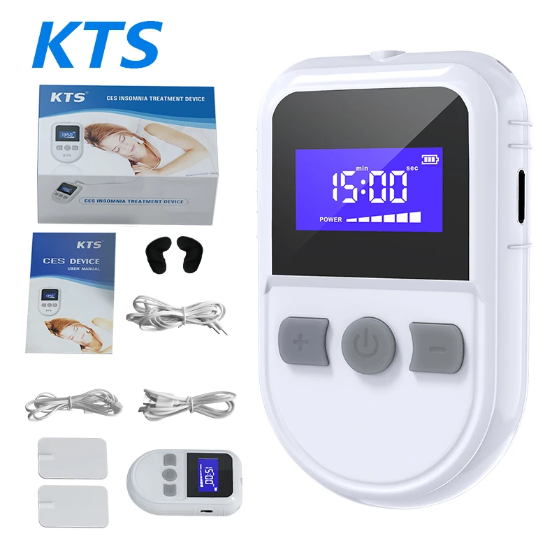 

KTS Home Sleep Aid Device CES Sleeping Therapy Instrument Insomnia Anxiety Depression Tens Machine Transcranial Microcurrent