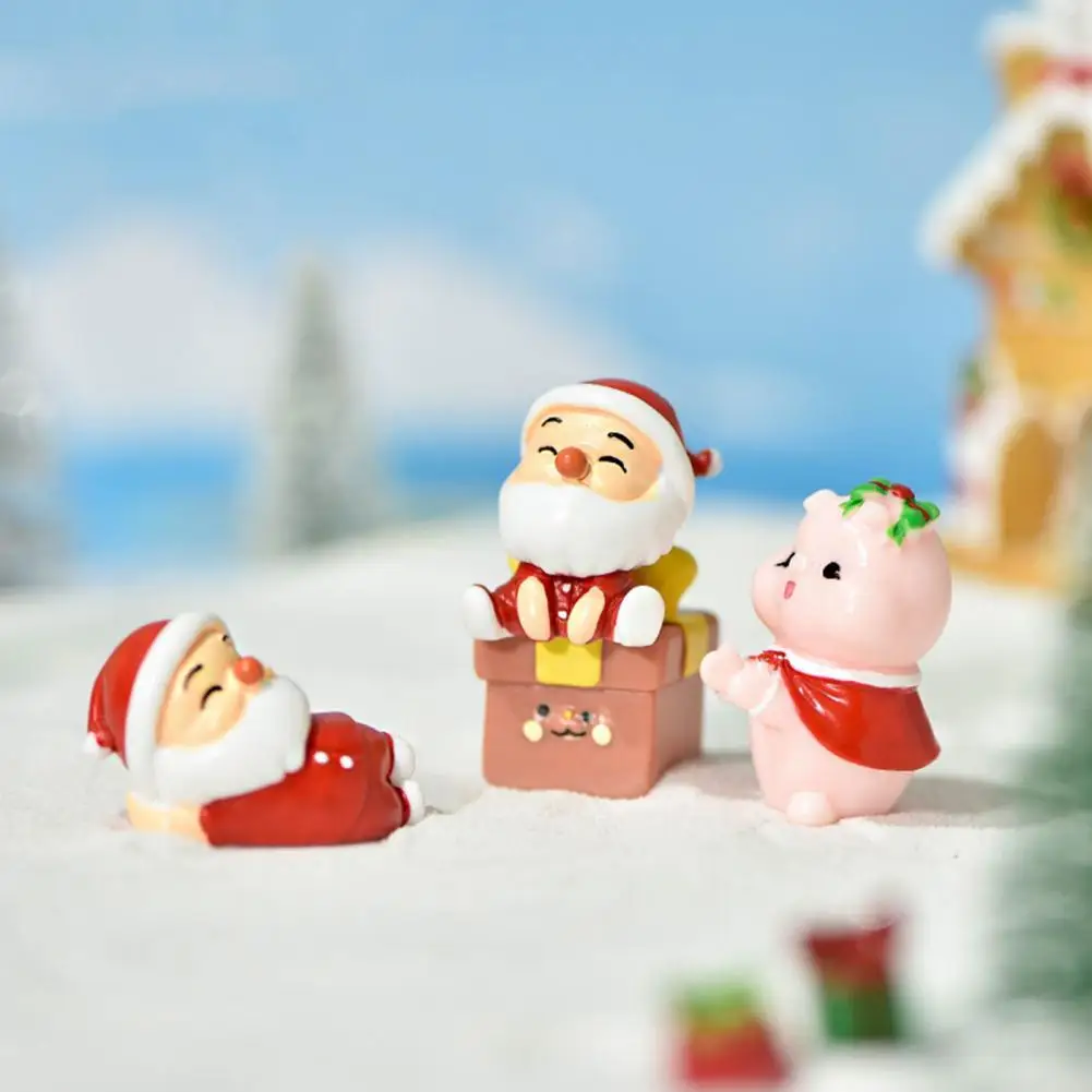 

Fine Workmanship Handmade Lovely Cute Christmas Resin Figurines for Living Room
