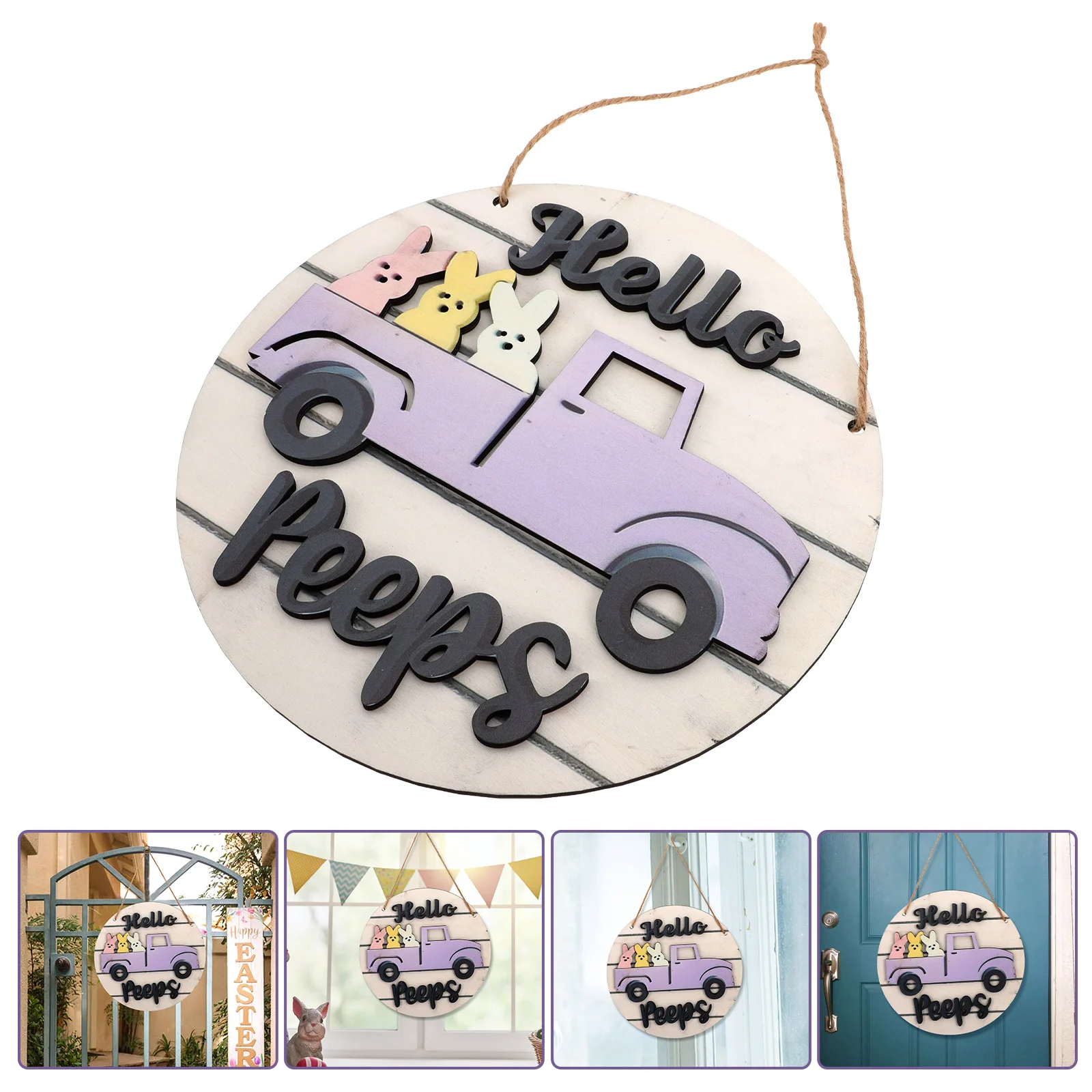 

Easter Party Door Board Wooden Door Wall Board Creative Door Hanging Decor