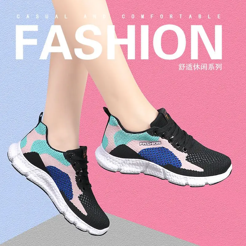 Women Sneaker Casual Shoes Breathable Mesh Lace-up Sneakers Ladies Platform Vulcanized Shoes Women Shoes 2023 Zapatillas Mujer