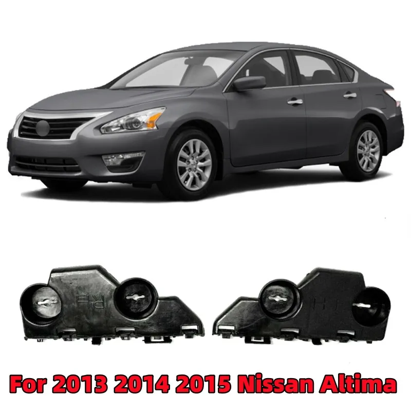 

2pcs/set Car Front Bumper Bracket For 2013 2014 2015 Nissan Altima Professional Exterior Parts Car Accessories Black Plastic