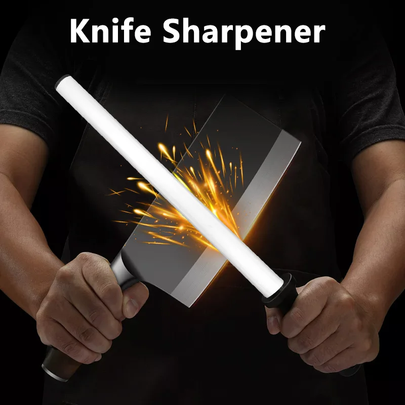 

12 Inch Diamond Steel Stick Rod Knife Sharpener Grinding Honing Sharpening Stone Kitchen accessories gadgets Tools Bar