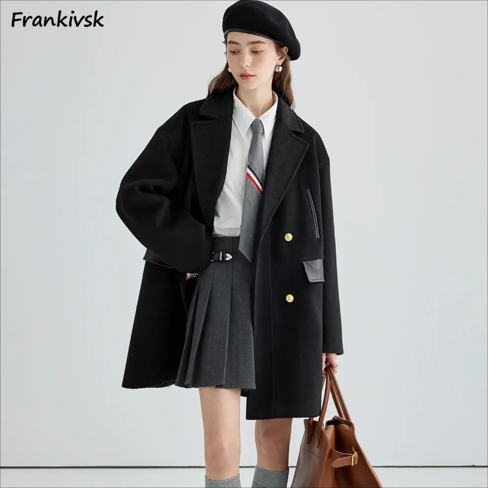 Женский Тренч с карманами для отдыха однотонная двубортная универсальная