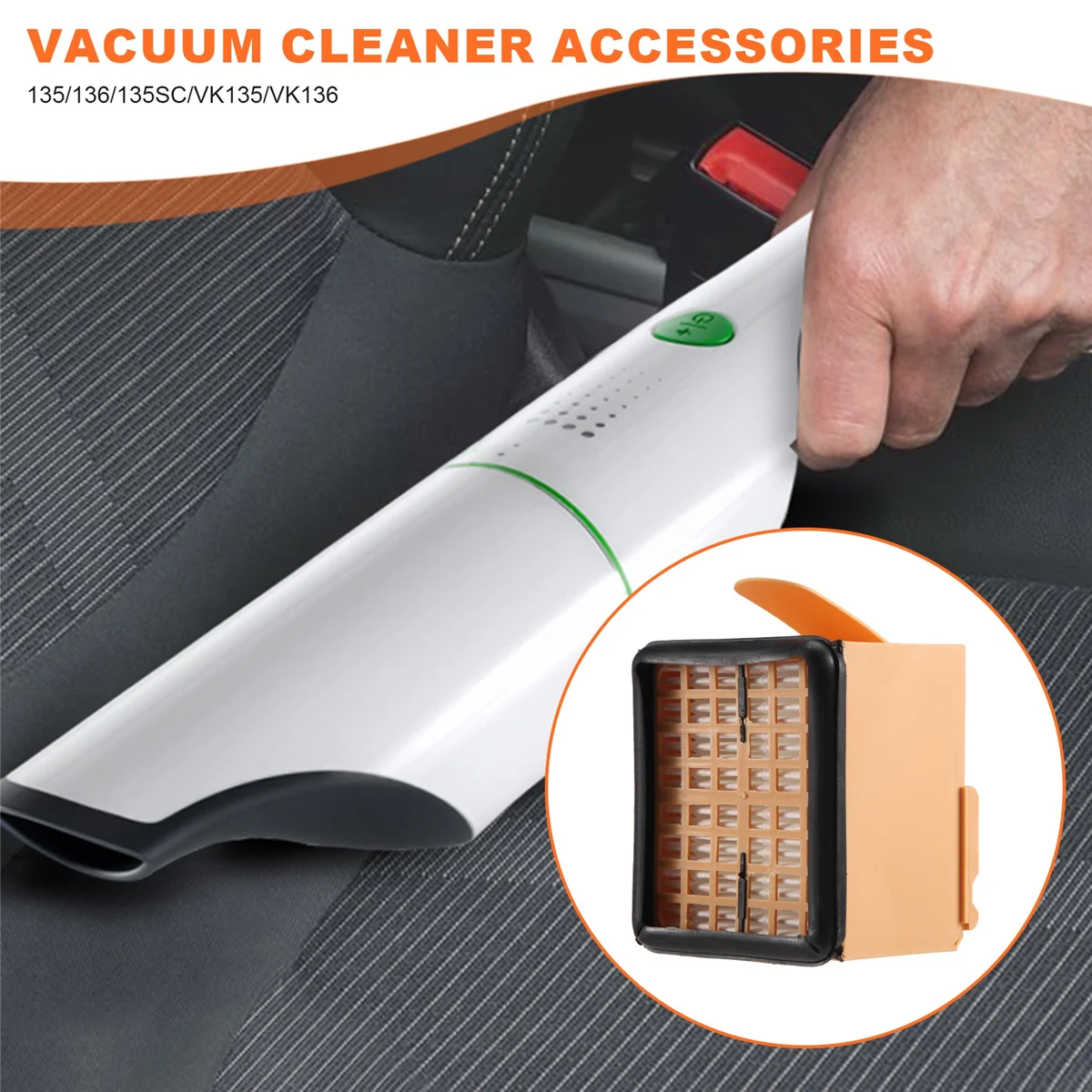 Наборы Zubehoer для Vorwerk - Kobold 135/136 / 135SC VK135 VK136 2 гигиенических фильтра + защиты