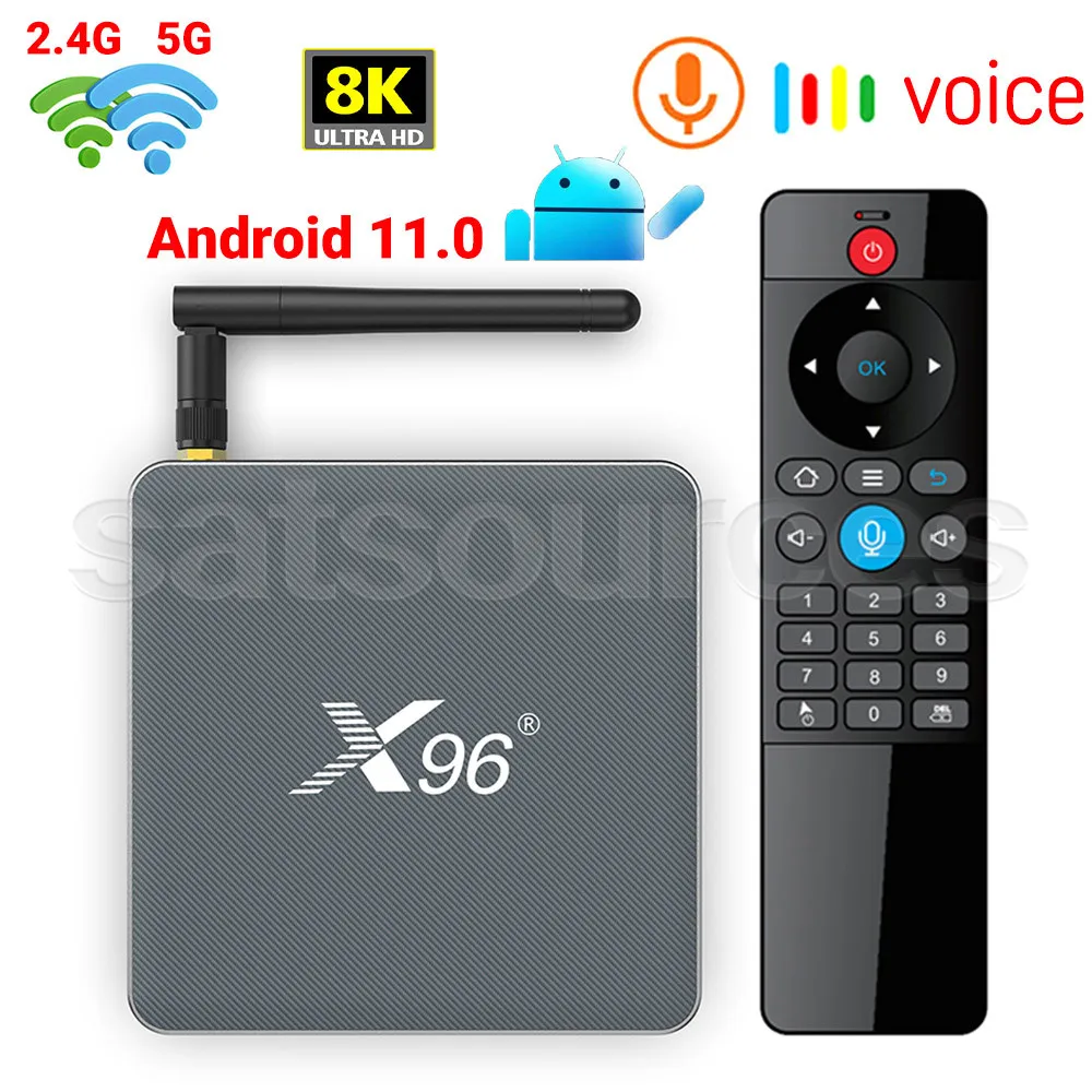 Медиаплеер X96 X6 RK3566 Mali G52 2EE Android 11 0 2 4G 5G Dual Wifi 1000M LAN BT4.0 8K H.265 HEVC HD ТВ-приставка -