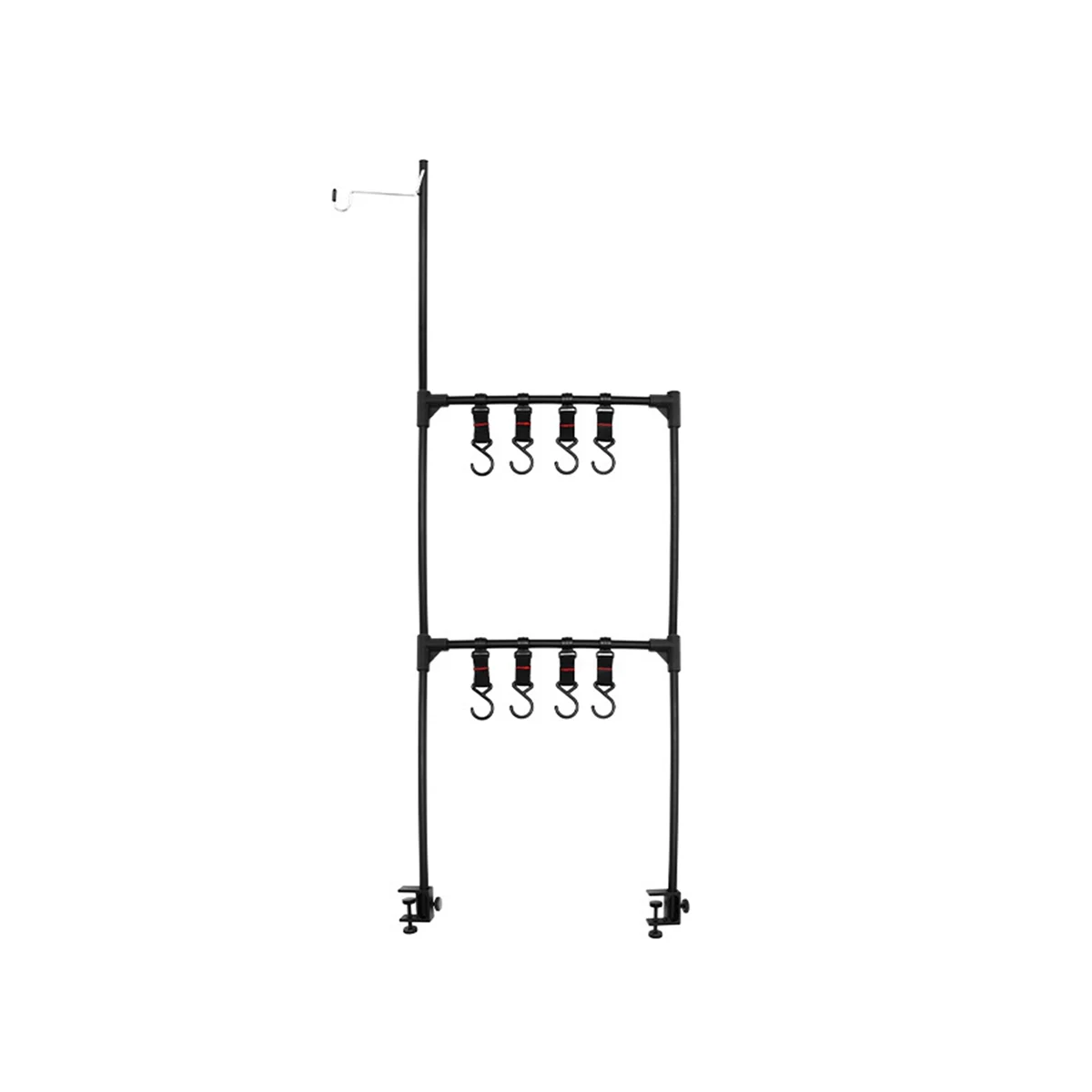 

Outdoor Desktop Rack Aluminum Alloy Picnic Tableware Multi-Purpose Shelf Camping Lamp Stand Beside the Table,106 x 35cm