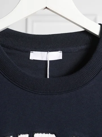 Letter Embroidered Classic Sweatshirt Women O Neck Long Sleeve Fashion Vintage Pullover Top 2023 Streetwear Casual Sweatshirts