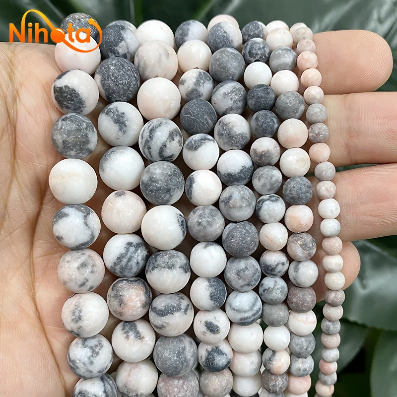 

Матовые розовые зернистые бусины «Зебра», «сделай сам», аксессуары для браслетов, сережек, бусины ручной работы «сделай сам», 15 дюймов, нить 4/6/8/10/12 мм