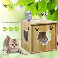 pet drying box automatic cat hair blowing drying fan household dog bath dryer wood pet furniture beds luxury pets grooming peine