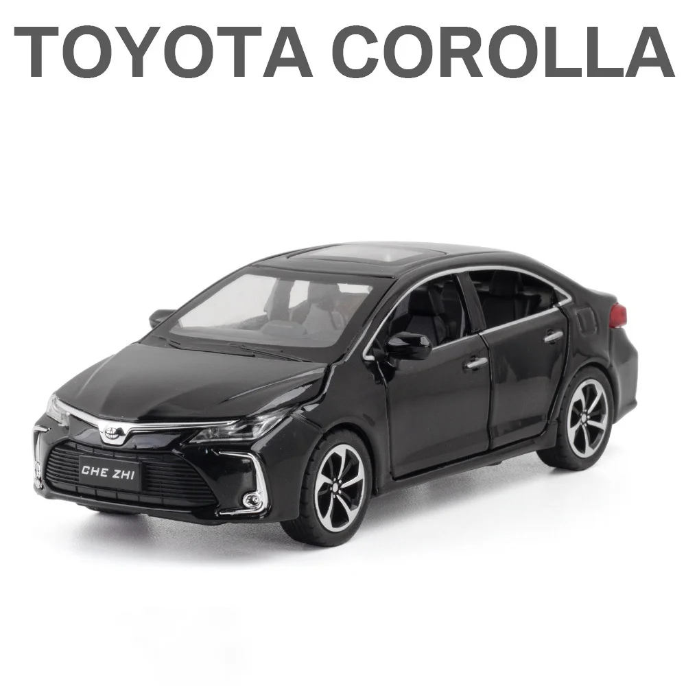 

Alloy Car Die Cast 1:32 Toyota Corolla Toy Car Model Sound And Light Children's Toy Collectibles Birthday Gift Toys For Children