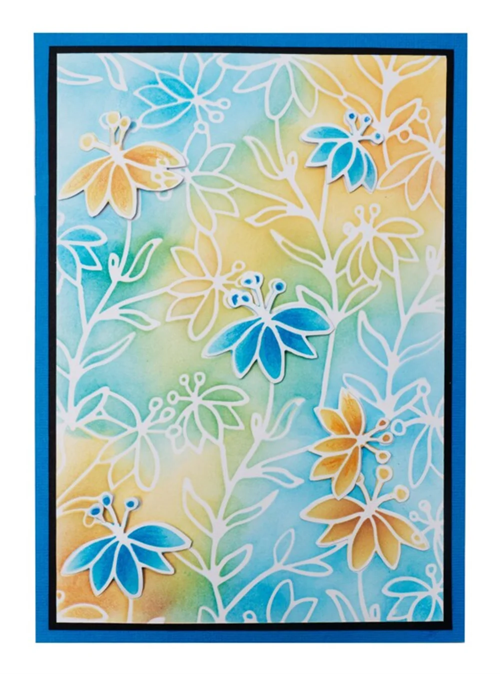 Весна 2022 закат пейзаж буквы Примечание страница океан цветочный трафарет для