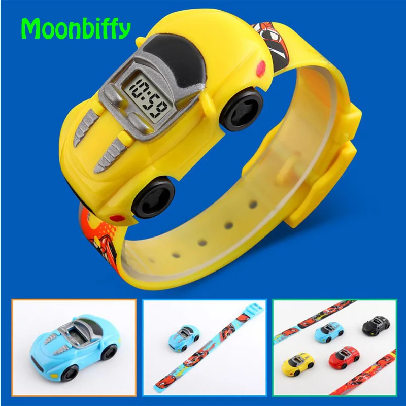 

Creative Cartoon Car Children Watch Toy for Boy Baby Fashion Electronic Watches Innovative Car Shape Toy Watch Kids Xmas Gift