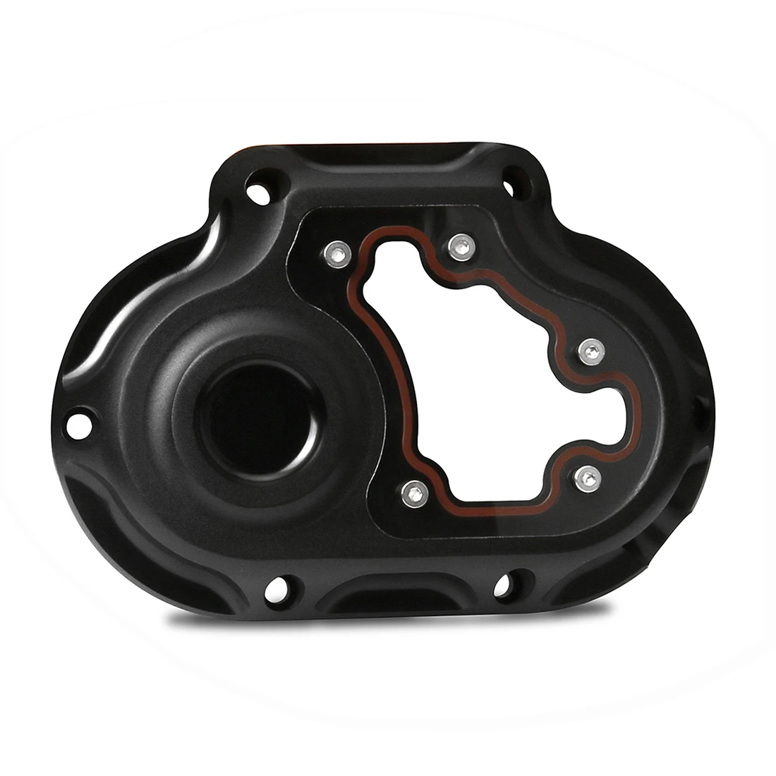 

Black Clarity Transmission Side Cover For Harley Dyna Low Rider FXDL Fat Bob FXDF Touring Road King FLHR Softail 07-13