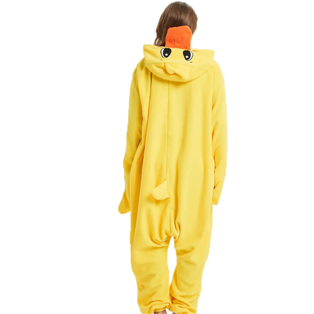 Adult Duck Onesie Women Men Kigurumis Pyjamas Animal Cartoon Pajama Homewear Halloween Cosplay Party Costume