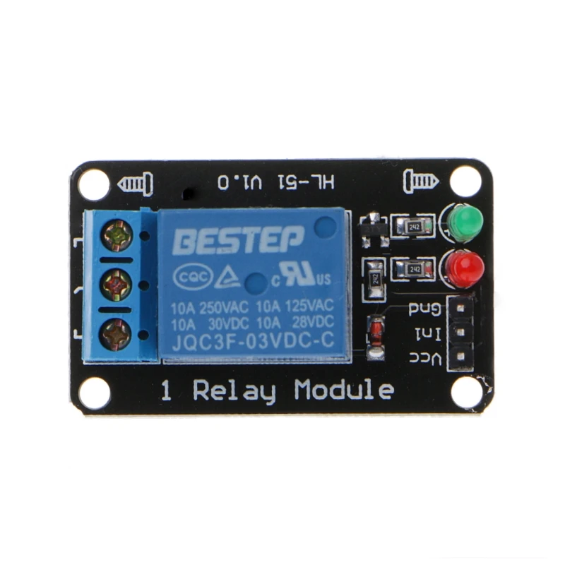 

1PCS 1 Channel 3V Relay Module 3.3V Low Level Shooting with Lamp