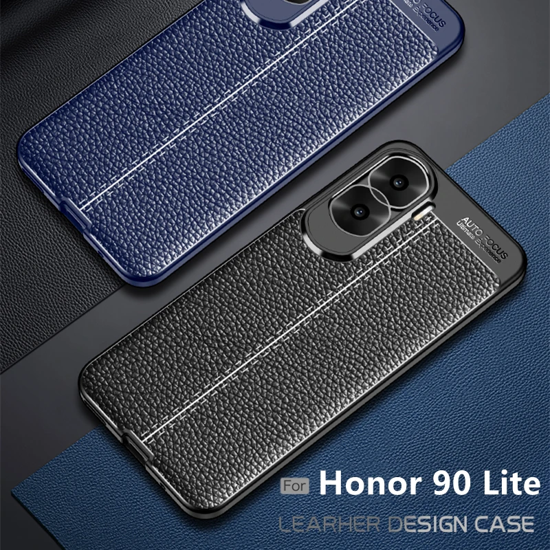 For Honor 90 Lite Case Cover For Huawei Honor 90 Lite Capas Phone Bumper Shockproof Back Soft TPU Leather Fundas Honor 90 Lite