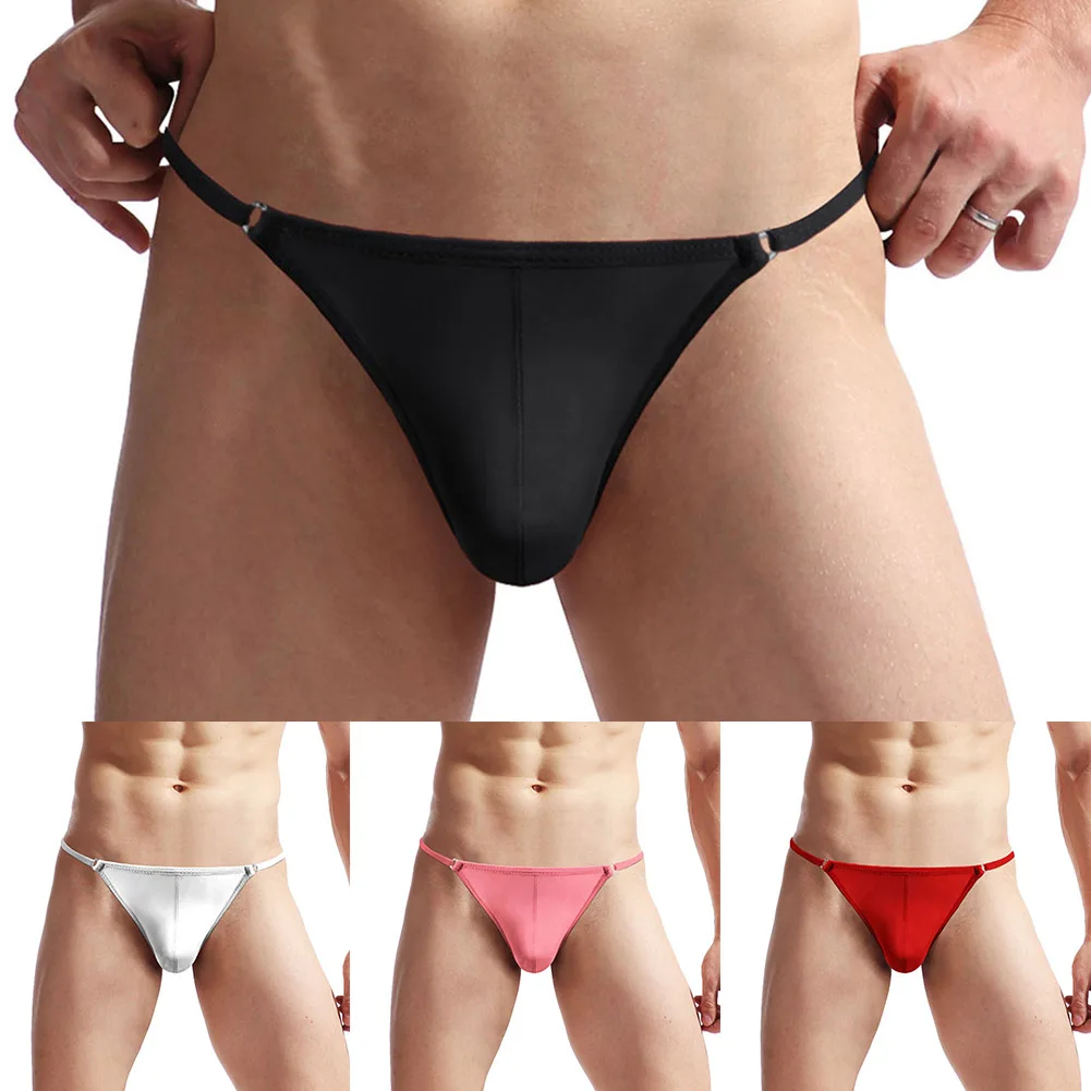 

Exposed Butt Underpants Mens Enhance Peni Convex Pouch Thong Bikini G-String Minikini Tangas Posing Underwear T-Back Briefs