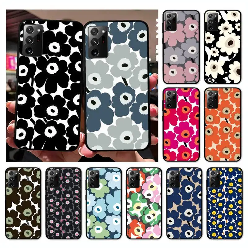 

Beautiful Colorful Poppy Flowers Phone Case for Samsung Note 20 Ultra 10 pro lite plus 9 8 5 4 3 M 30s 11 51 31 31s 20 A7