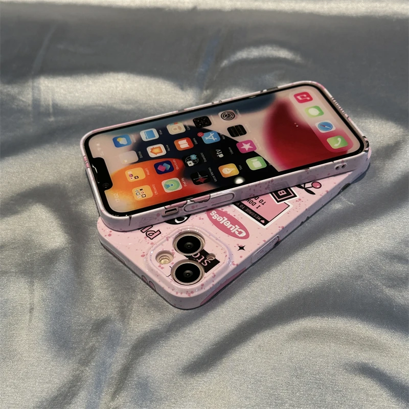 Фото Чехол для iPhone13 13PRO 13PROMAX 14 14PLUS 14PRO 14PROMAX IPHONE15 Pro 15PLUS, мультяшный милый ярлык с медведем, защита от падения №2