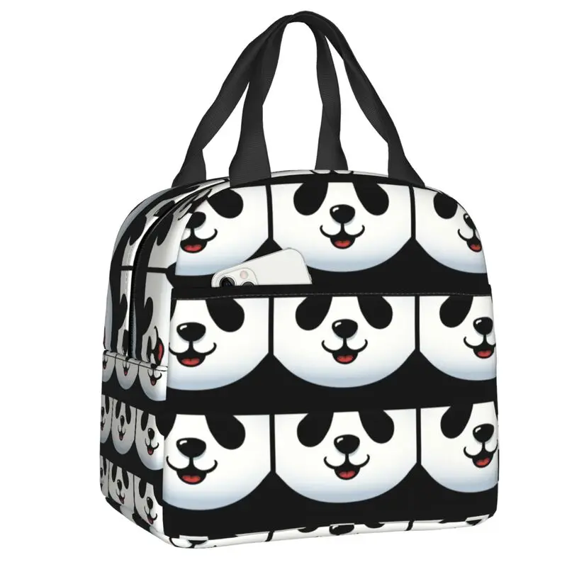 

Забавная мультяшная изолированная сумка-тоут для ланча с изображением панды переносная теплая Термосумка для ланча с изображением медведя животного