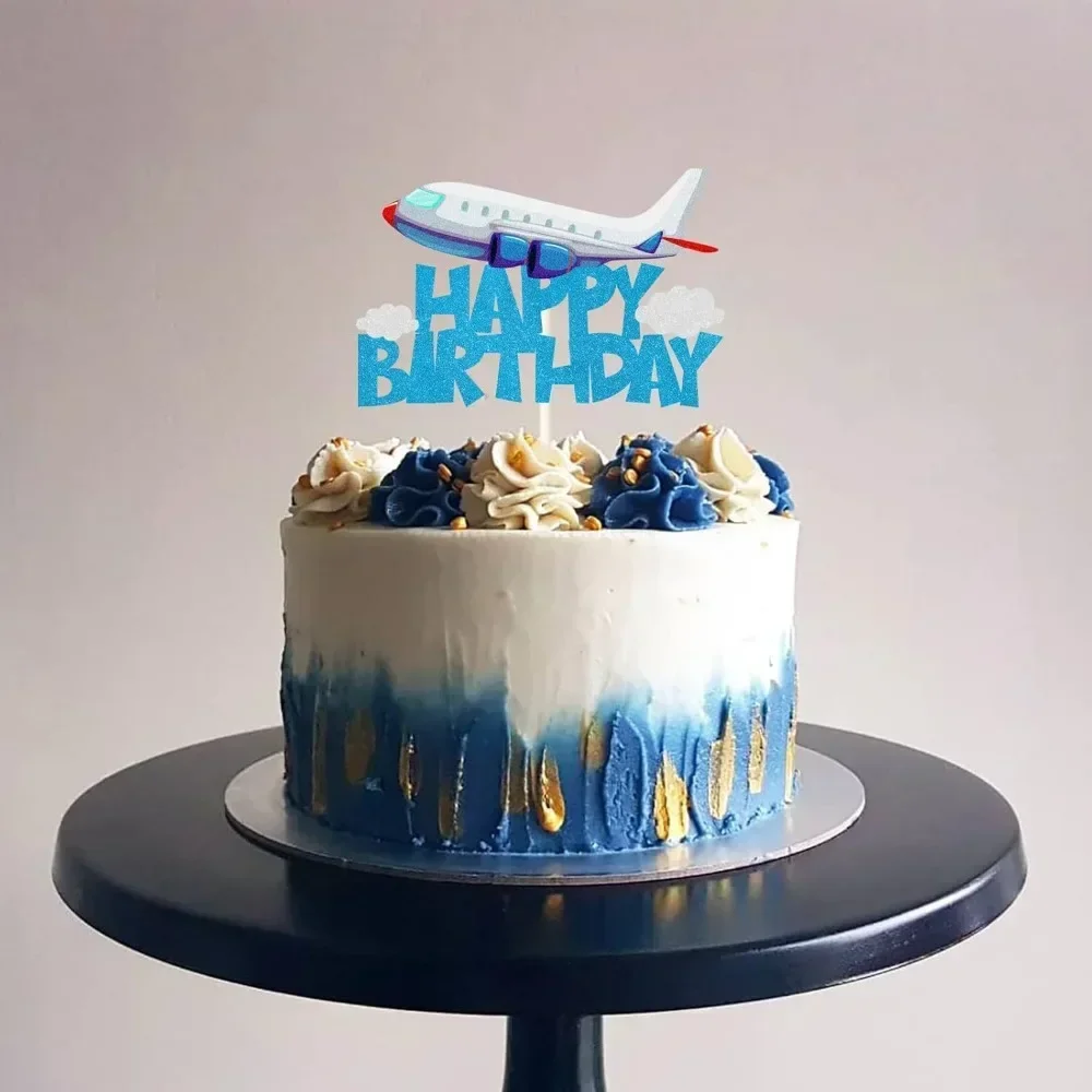 Украшение для торта в виде самолета украшение детского дня рождения