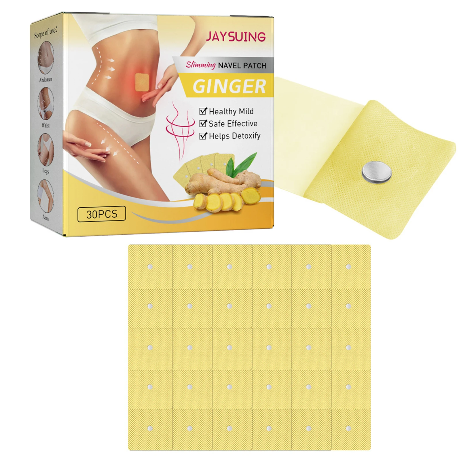 

30pcs Belly Button Patch Effective Slimming Patch For Belly Fay Away Fast Fat Burner For Women Men Abdomen Slim Patch