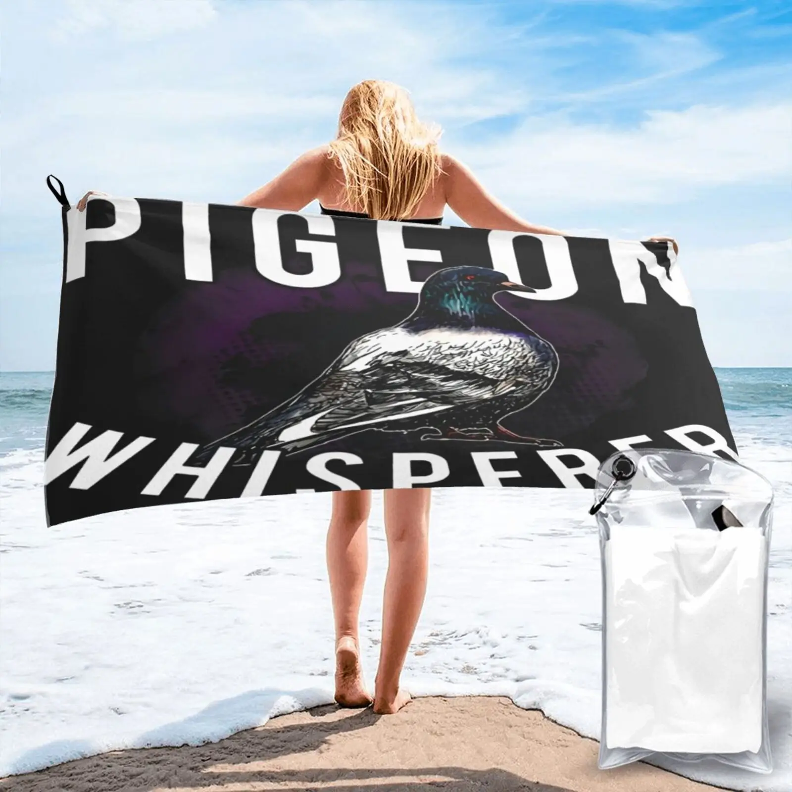 

Love Pigeons Bird Lover Pigeon Whisperer Beach Towel Beach Cover Up Spa Towel For Kitchen Bath Bathrobe Woman Bath Towel Beach