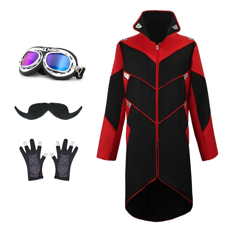 

Костюм для косплея доктор баклан мужской, жакет для Хэллоуина, Тренч Иво Роботник, Униформа, перчатки, одежда для карнавала Вечерние