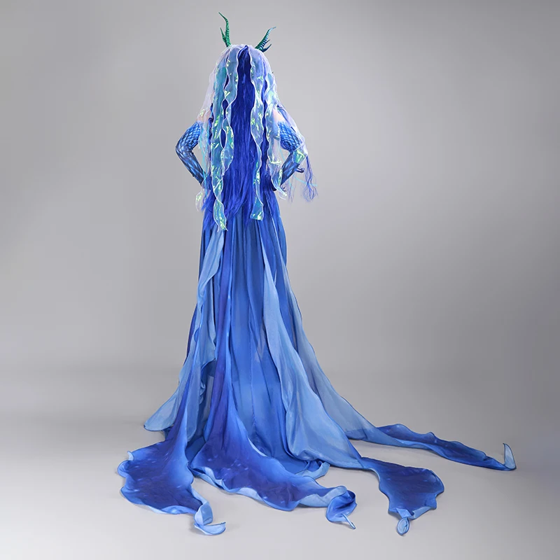 Косплей костюм Не Zha сезон 2 синее платье