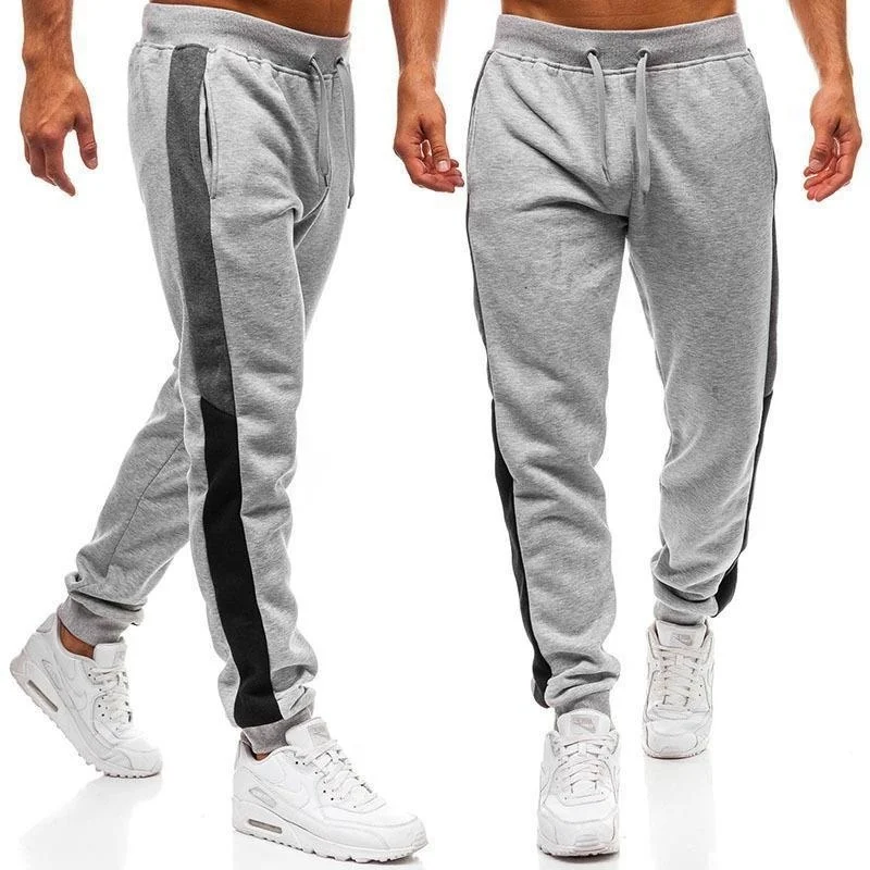 

New Men's Loose Sport Running Stripe Sweatpants Fitness Training Pants 2023 Men's Straight Trousers Tracksuit Jogging Sportswear