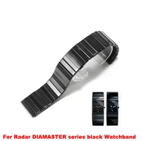 high quality ceramic strap accessories are suitable for radar diamaster series black watch chain mens 27mm 35mm strap
