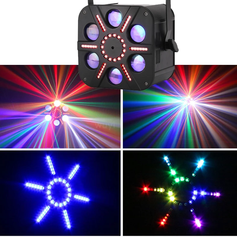 

American DJ equipment 5x8w RGBWA strobe + sunflower combination series stage disco ktv phare theatre lights