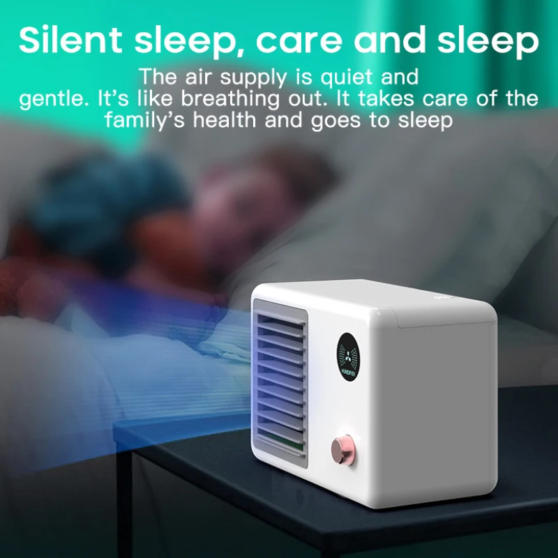 

Solid Color Mini Air Humidifier Household Cool Mist Maker Purifier USB Charging Humidification Fan Desk Spray Air Cooler