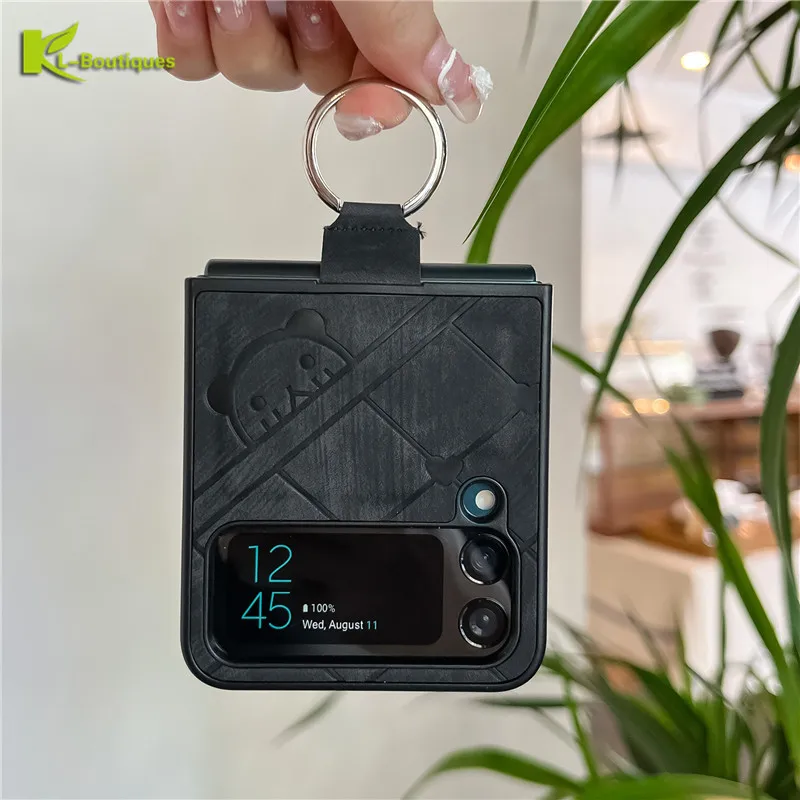 

Чехол для телефона Bear для Samsung Galaxy Z Flip 3 4 ZFlip3 ZFlip4, тонкий противоударный чехол-накладка для Samsung Z Flip4