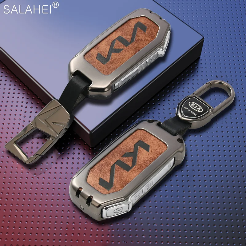 

Car Key Cover Case Bag Holder Protection Fob For KIA K5 Sorento Sportage Forte Stinger Seltos Ceed Niro EV Telluride Cerato Soul