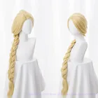 Женский парик для косплея принцессы на Хэллоуин со спутанными волосами светлый длинный парик для косплея из плетеных волос Рапунцель Синтетический Аниме парик