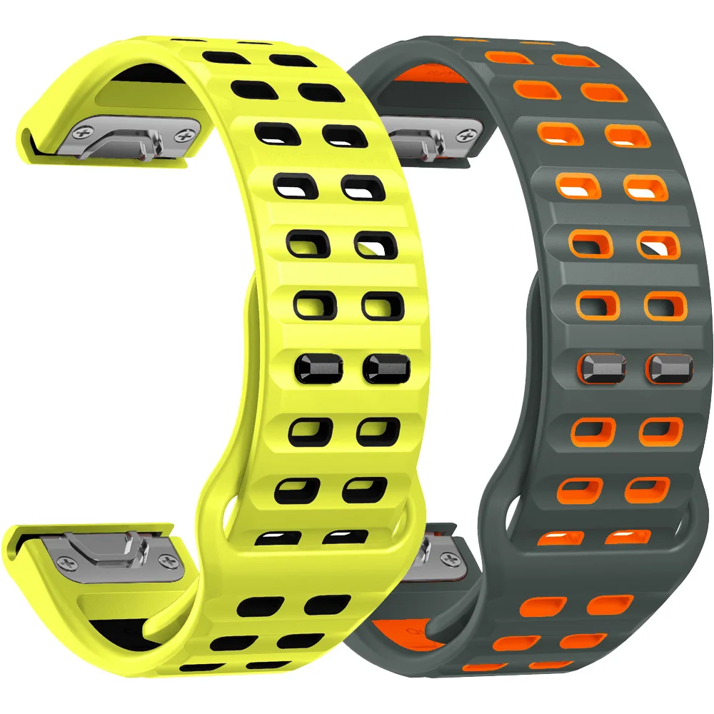 Фото Ремешок Quickfit 26 мм, 22 мм для часов Garmin Fenix 8 51 мм 47 мм 7X 6X Epix Pro 5X Enduro 3 2 Быстросъемный силиконовый браслет №1