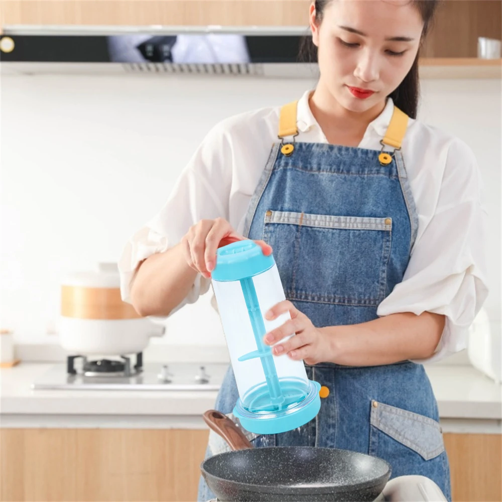 

Flour Cup Plastic Easy To Use Convenient Multi-function Efficient Handheld Flour Sieve Cup Rotary Flour Sieve Baking Tools