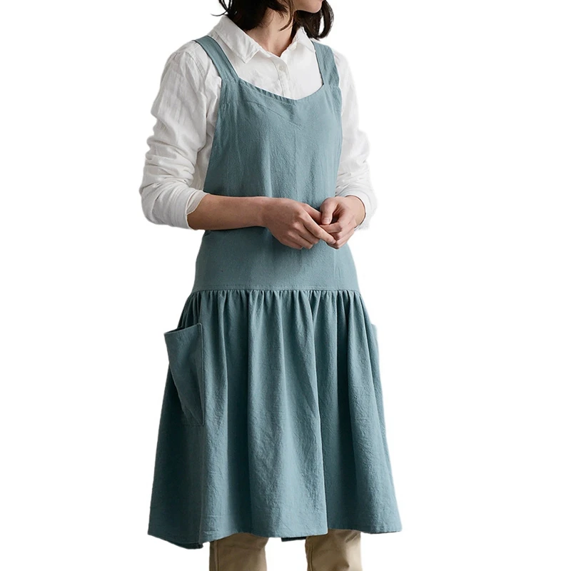 

1 Piece Kitchen Apron Cooking Waist Home Women's Fashion Antifouling Vest Type Adult Work Cover