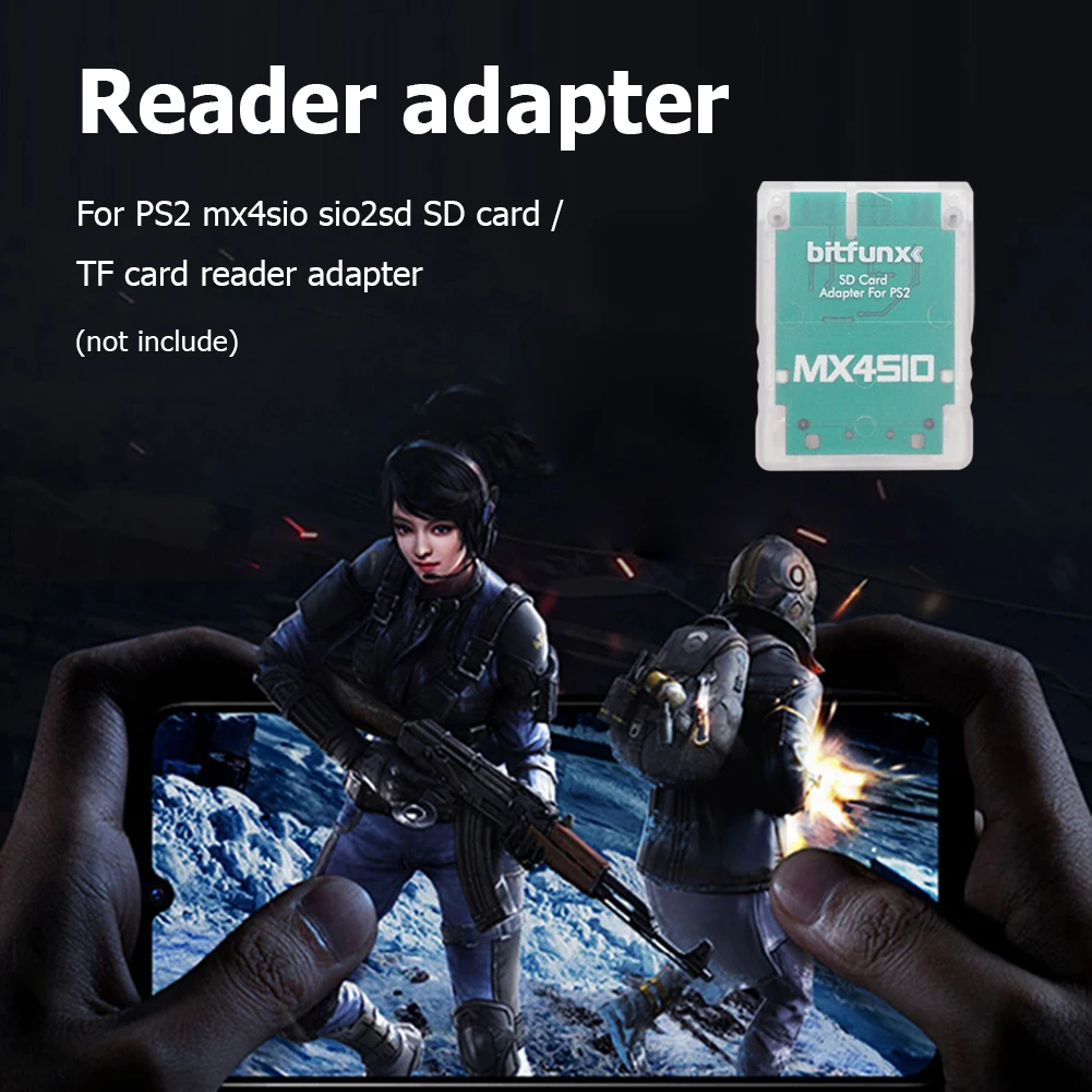 Для PS2 MX4SIO SIO2SD TF/SD адаптер карты памяти программа игровой прозрачный корпус