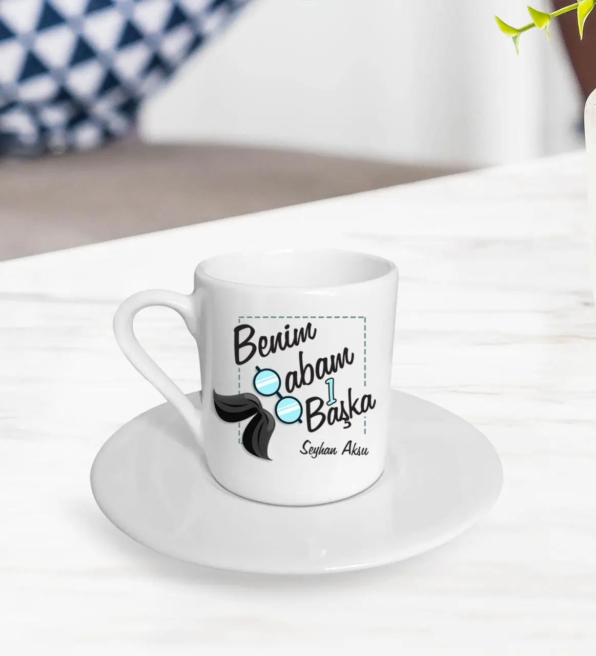 

Персонализированный подарок на день отца, мой папа 1, другой дизайн, турецкий кофе fincanek-1