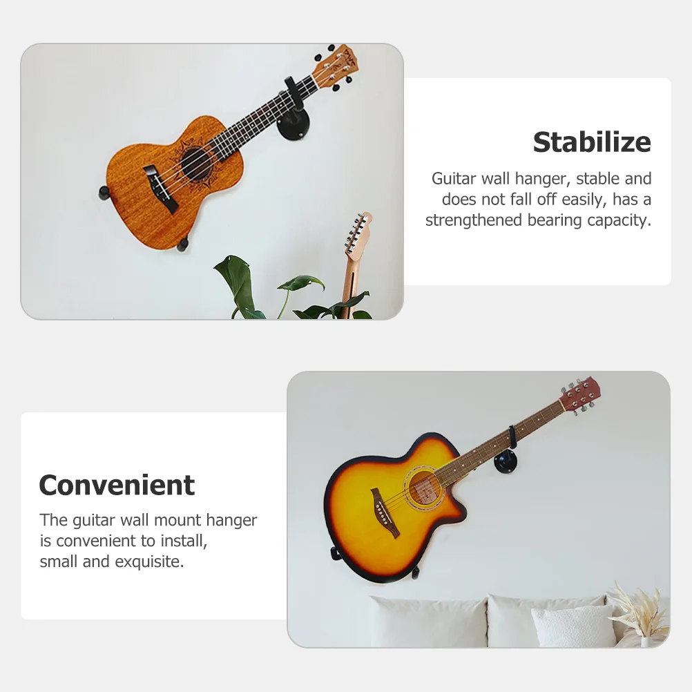 Съемная вешалка для гитары с диагональным дисплеем черная 2 шт./компл. стабильная